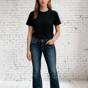 Hydraulic Women's Jeans. Embelished, Microboot.